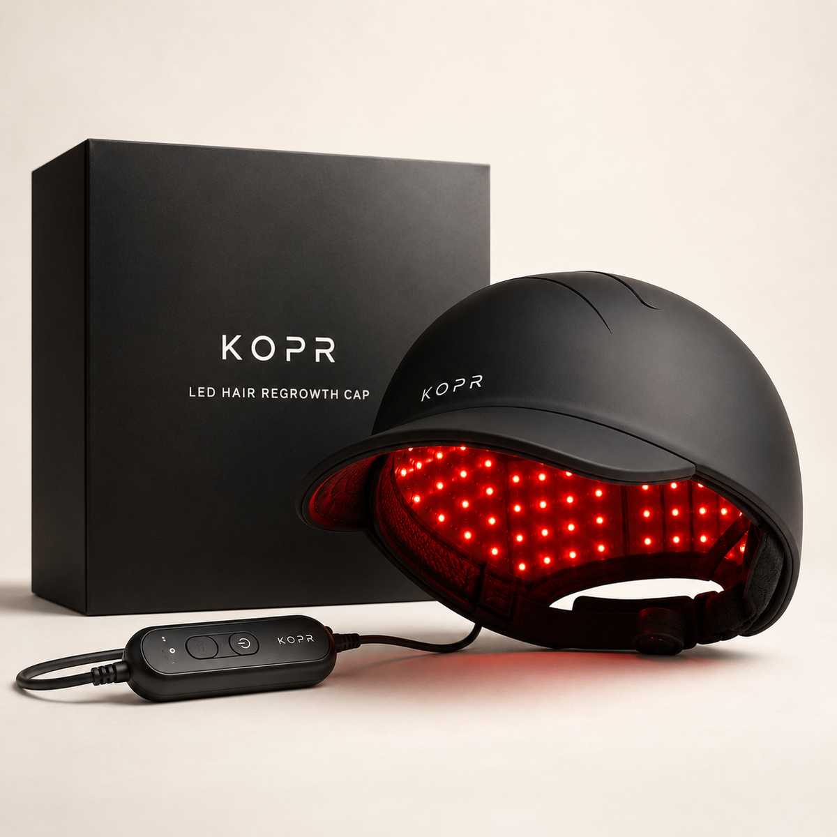 KOPR LED Hair Regrowth Cap with controller