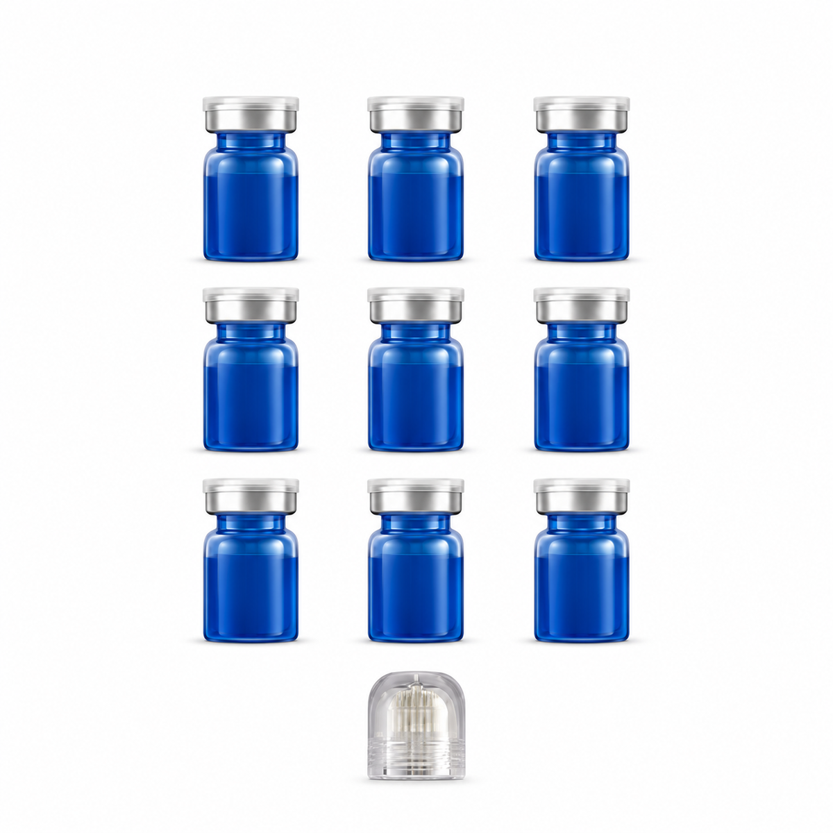 Contents of each nine-vial unbranded micro-infusion system